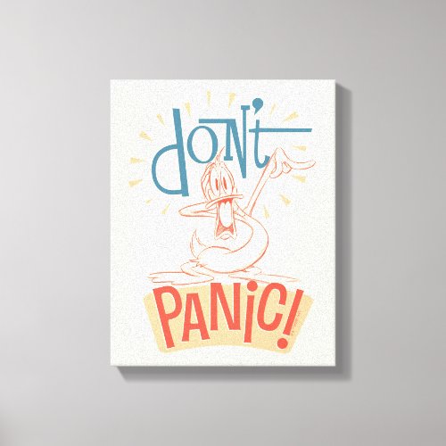 DAFFY DUCKâ  Dont Panic Canvas Print