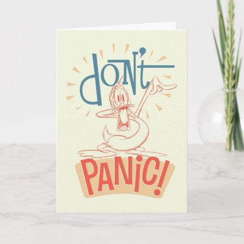 DAFFY DUCK  Dont Panic Card