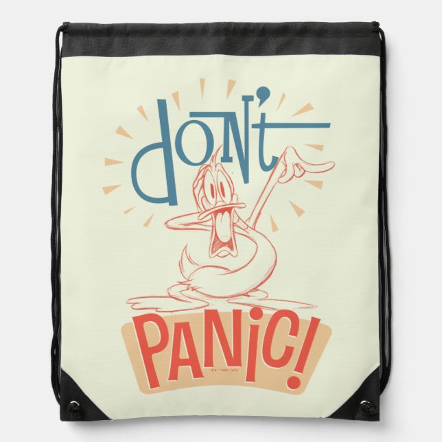 DAFFY DUCK™ | Don't Panic! Drawstring Bag (Front)