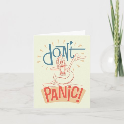 DAFFY DUCKâ  Dont Panic Note Card