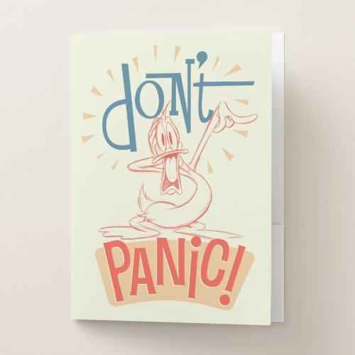 DAFFY DUCKâ  Dont Panic Pocket Folder
