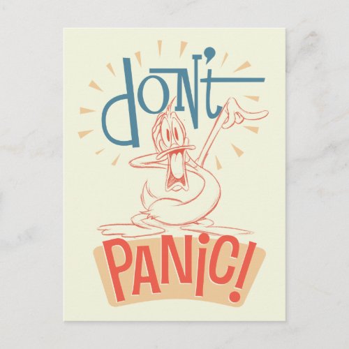DAFFY DUCKâ  Dont Panic Postcard