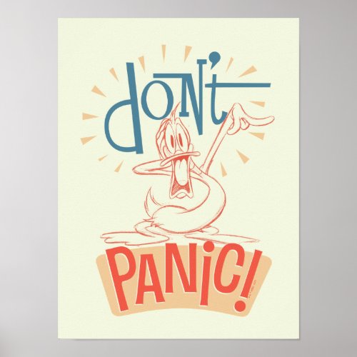 DAFFY DUCK  Dont Panic Poster