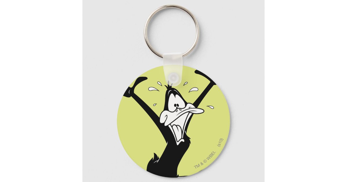 DAFFY DUCK™ Excited Keychain Zazzle