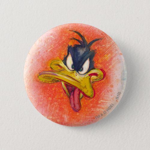 DAFFY DUCK in Orange Pinback Button