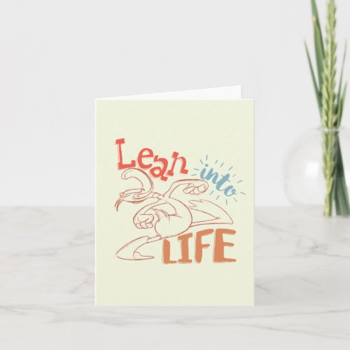 DAFFY DUCKâ  Lean into Life Note Card