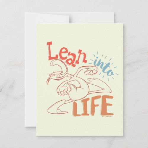 DAFFY DUCKâ  Lean into Life Note Card