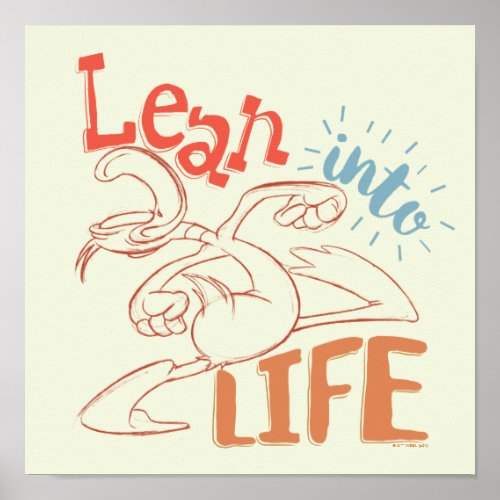 DAFFY DUCK  Lean into Life Poster