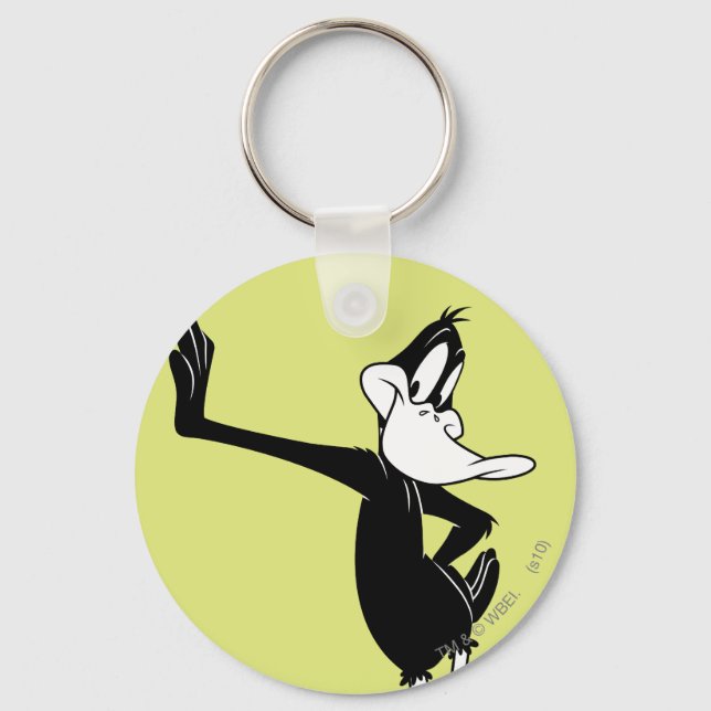 DAFFY DUCK™ Leaning Against a Wall Keychain (Front)