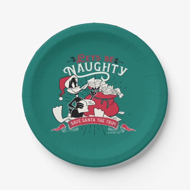 DAFFY DUCK™ - Let's Be Naughty Paper Plates (Front)