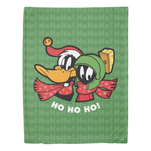 DAFFY DUCK  MARVIN MARTIAN Ho Ho Ho Duvet Cover