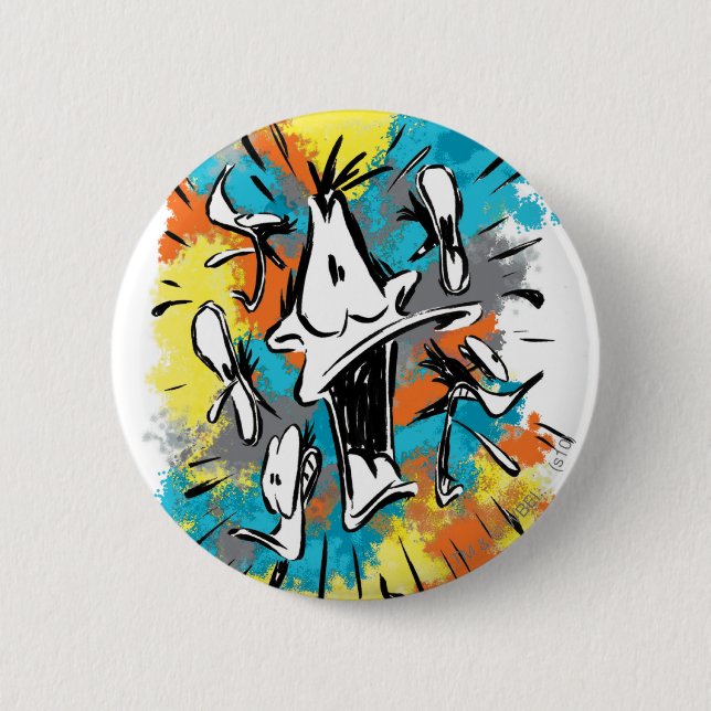 DAFFY DUCK™ Oh My Quaaak Pinback Button (Front)