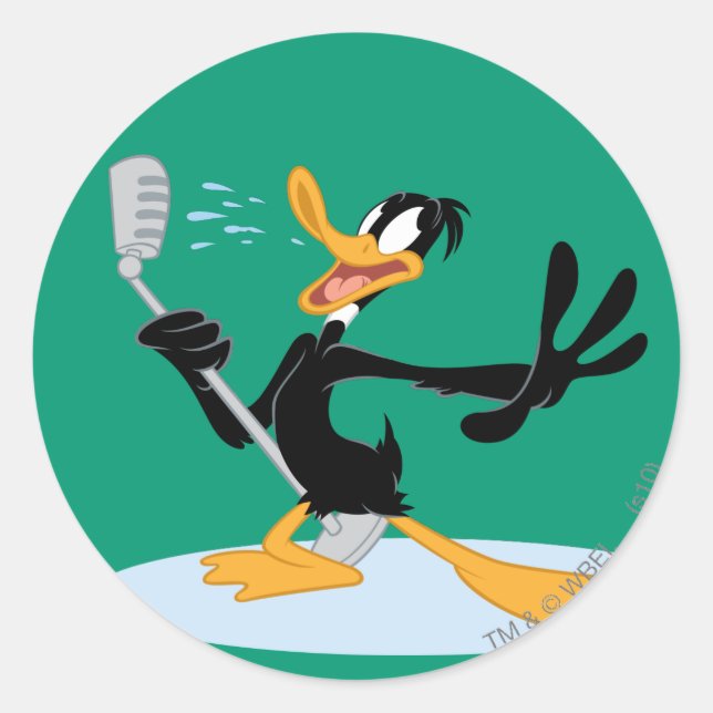 DAFFY DUCK™ Singing Classic Round Sticker (Front)