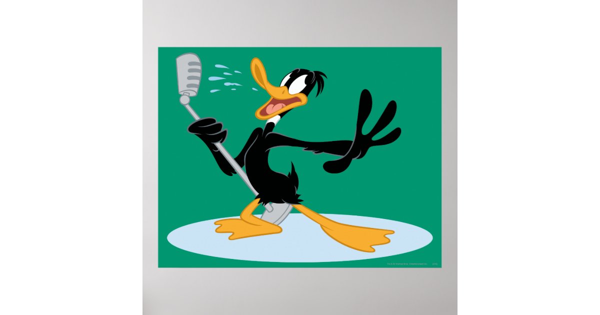 DAFFY DUCK™ Singing Poster | Zazzle