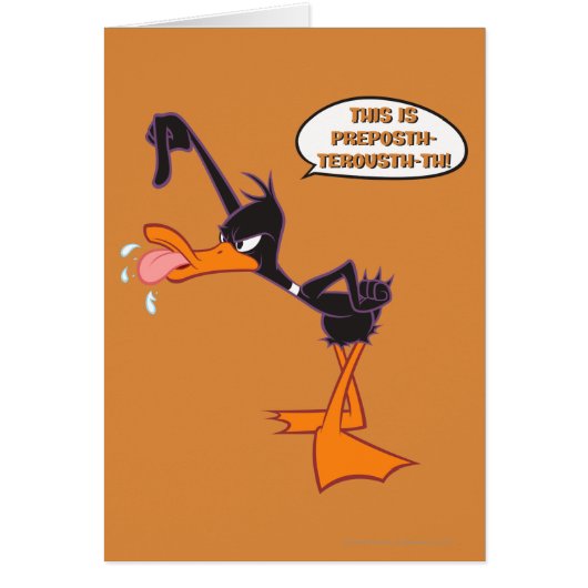 DAFFY DUCK™ Speech Bubble Cards (Front)