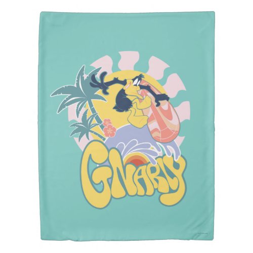 DAFFY DUCK Surfing _ Gnarly Duvet Cover