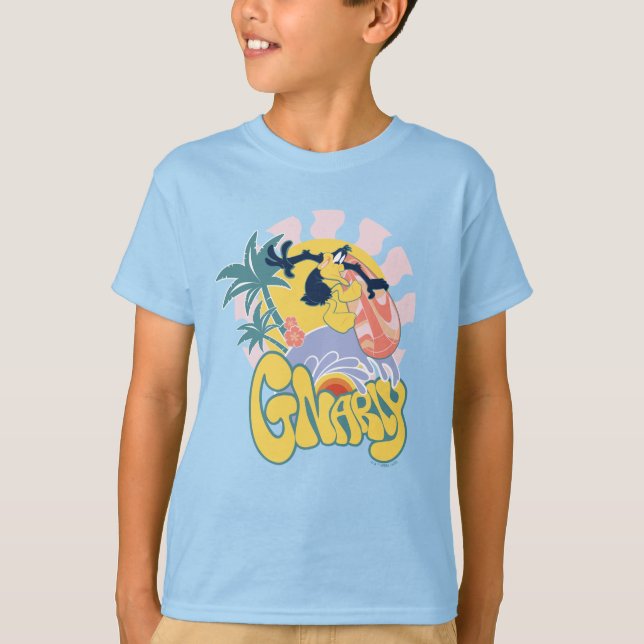 DAFFY DUCK™ Surfing - Gnarly T-Shirt (Front)