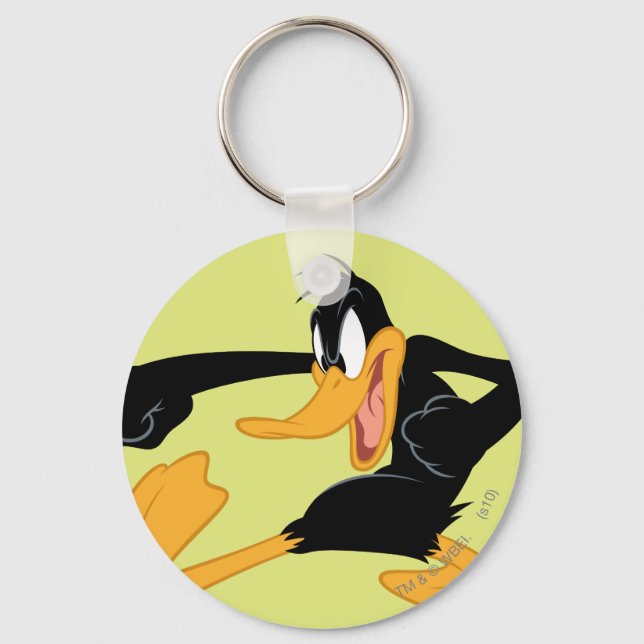 DAFFY DUCK™ Swinging a Punch Keychain (Front)