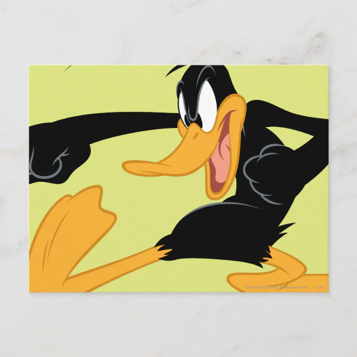 DAFFY DUCK™ Swinging a Punch Postcard | Zazzle