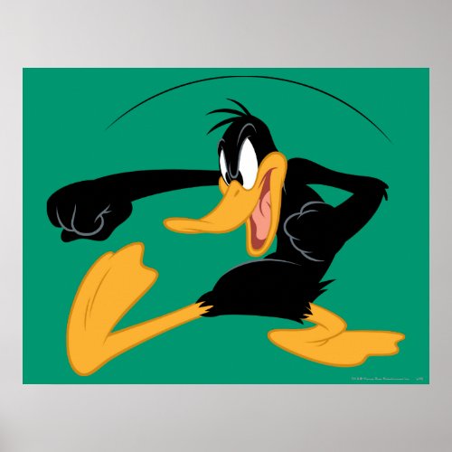 DAFFY DUCK Swinging a Punch Poster