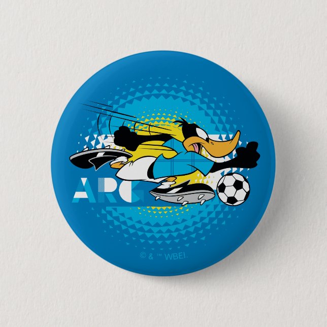 DAFFY DUCK™ Team Argentina Soccer Graphic Button (Front)