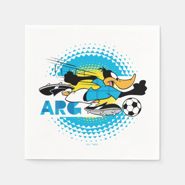 DAFFY DUCK™ Team Argentina Soccer Graphic Napkins (Front)