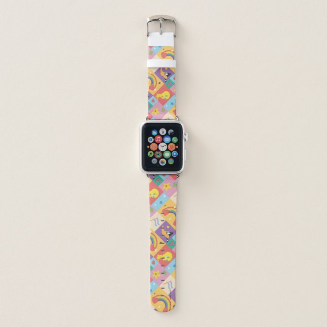 DAFFY DUCK™ & TWEETY™ - Pride Pattern Apple Watch Band (Front)