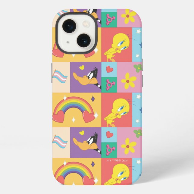 DAFFY DUCK™ & TWEETY™ - Pride Pattern Iphone Case (Back)