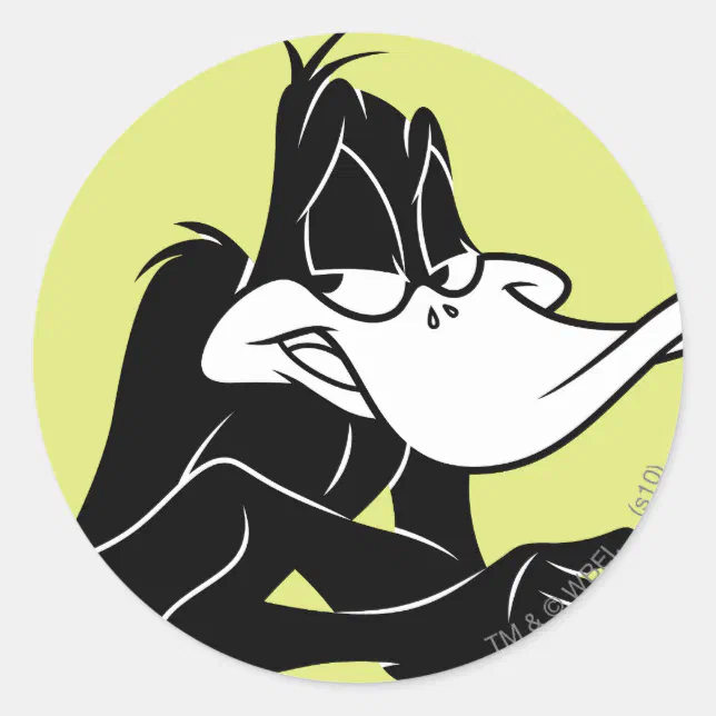 DAFFY DUCK™ Up Close Classic Round Sticker | Zazzle