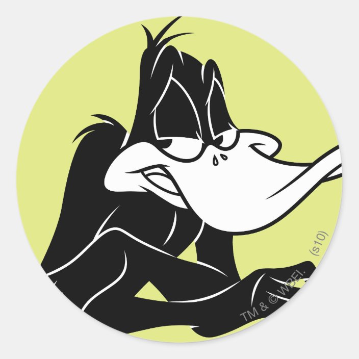 DAFFY DUCK™ Up Close Classic Round Sticker | Zazzle.com