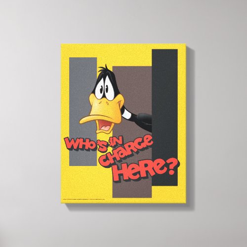 DAFFY DUCK Whos In Charge Here Canvas Print