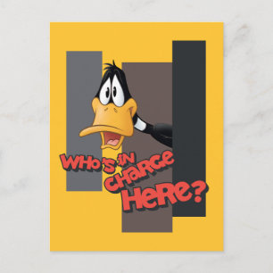 DAFFY DUCK™ "Who's In Charge Here" Postcard