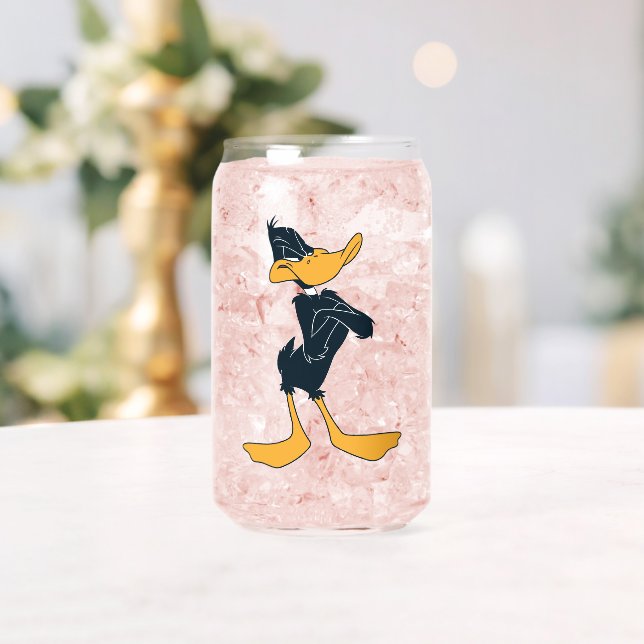DAFFY DUCK™ with Arms Crossed Can Glass (Insitu (Wedding))