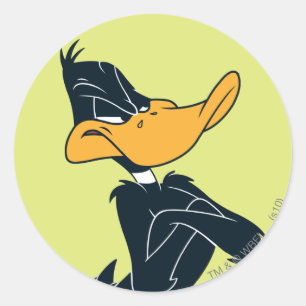 DAFFY DUCK™ with Arms Crossed Classic Round Sticker