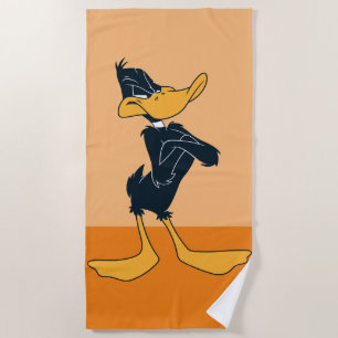 DAFFY DUCK™ with Arms Crossed Color Beach Towel