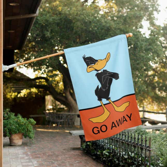 DAFFY DUCK™ with Arms Crossed Color House Flag (In SItu)