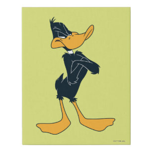 DAFFY DUCK™ with Arms Crossed Faux Canvas Print