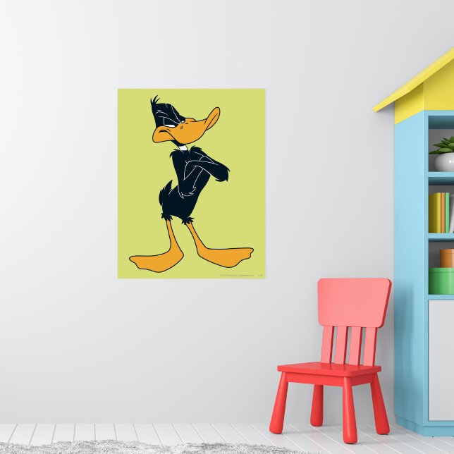 DAFFY DUCK™ with Arms Crossed Poster | Zazzle
