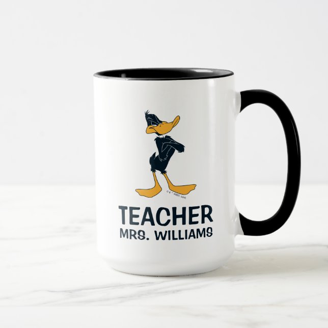DAFFY DUCK™ with Arms Crossed Teacher Mug (Right)