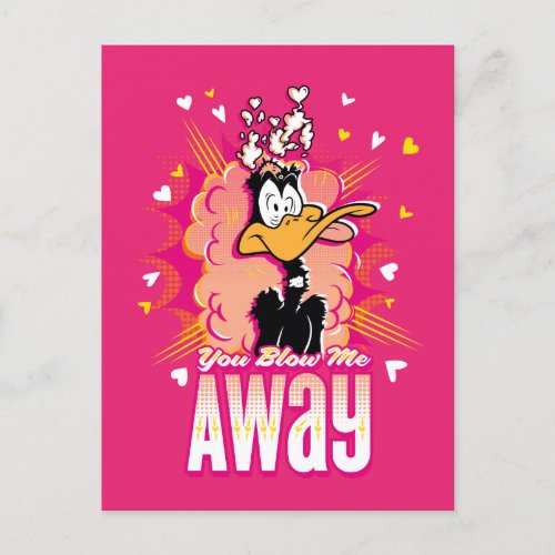 DAFFY DUCKâ _ You Blow Me Away Holiday Postcard