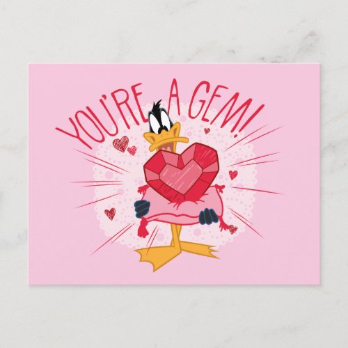 DAFFY DUCK _ Youre A Gem Holiday Postcard