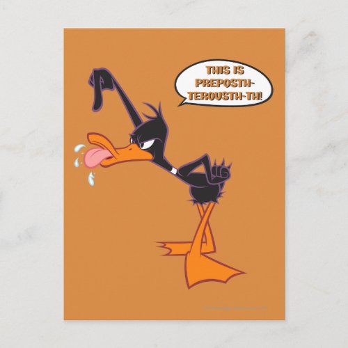Daffy Speech Bubble Postcard