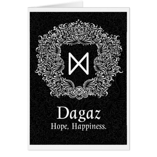 Dagaz /Happiness/ Black Version Cards (Front)