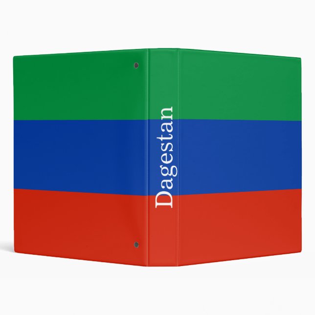 Dagestan Flag 3 Ring Binder (Background)