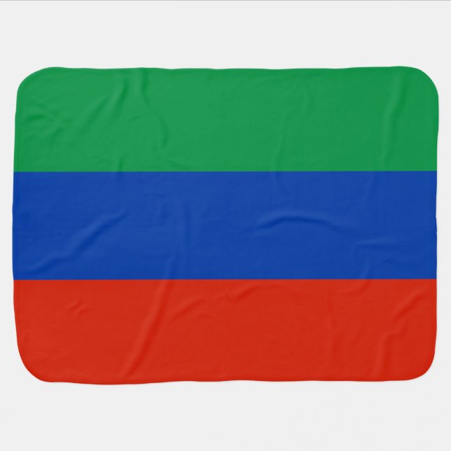Dagestan Flag Baby Blanket (Horizontal)