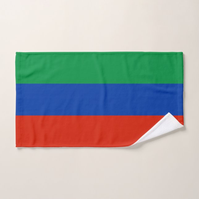 Dagestan Flag Bath Towel Set (Hand Towel)