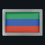 Dagestan Flag Belt Buckle<br><div class="desc">Patriotic flag of Dagestan.</div>