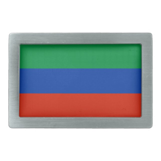 Dagestan Flag Belt Buckle (Front)