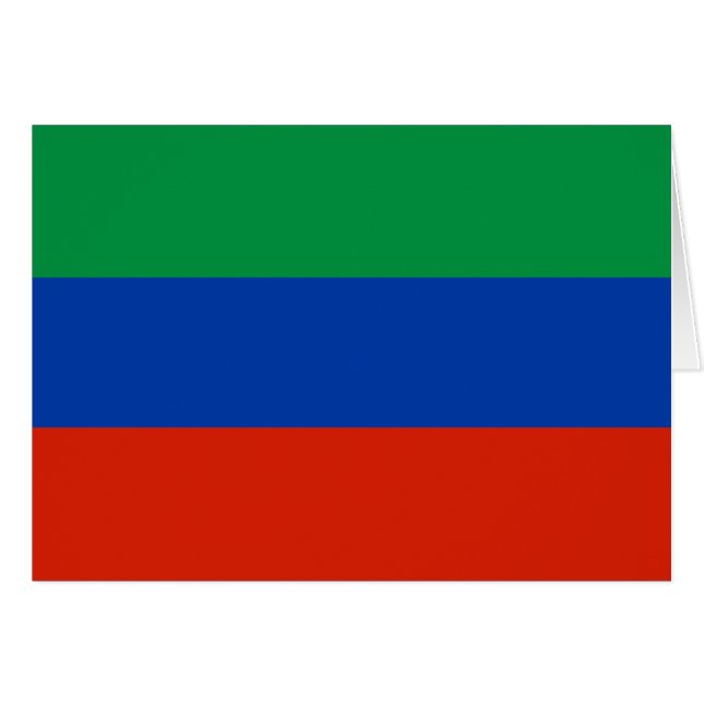 Dagestan Flag Cards (Front Horizontal)
