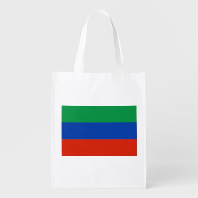 Dagestan Flag Grocery Bag (Front)